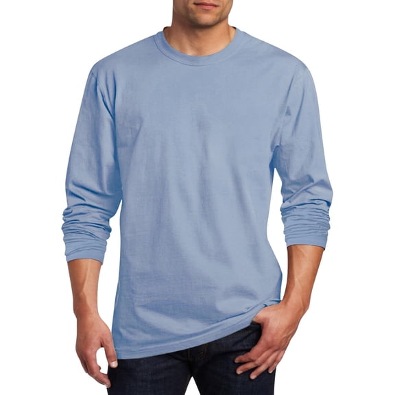 Mens Tshirt Hvyesh Long Sleeve T Shirt for Men Big and Tall Round Neck Fall Tee Tops Casual Solid Color Classic T-Shirts
