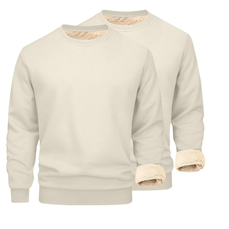 Mens Tshirt Hvyesh Men's Big an Tall Sherpa Lined Crewneck