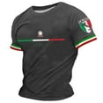 thumbnail image 1 of Mens Tshirt Italian Themed Print Thin Breathable Tees Shirt Short Sleeve Crew Neck Relaxed Fit Casual Streetwear Tshirts for Men, 1 of 3