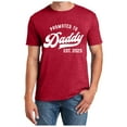 thumbnail image 1 of Mens Tshirt Ladies Promoted To Daddy 2023 Funny Sarcastic Saying Humor Joke T Shirt Mens Summer Shirts Red S, 1 of 4