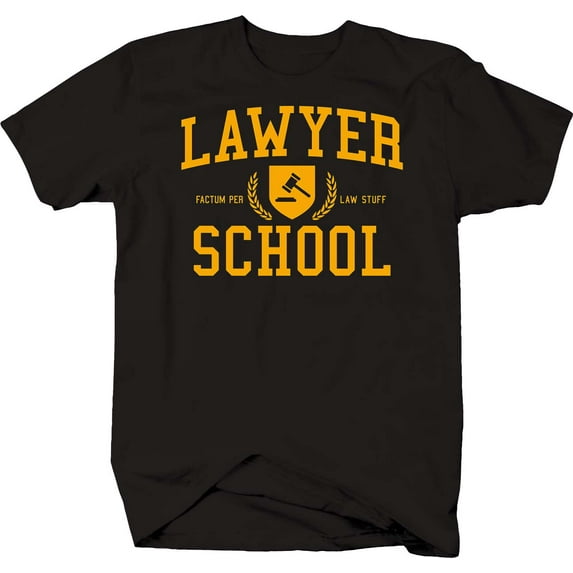 Mens Tshirt Lawyer School Shirt Black 3XL