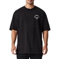 thumbnail image 1 of Mens Tshirts Casual Short Sleeve Relaxed Fit Oversized Loose Crew Neck Soft Breathable Basic Tee Top Black L, 1 of 4