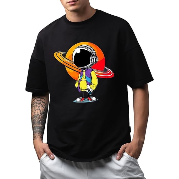 Mens Tshirts Cotton Astronauts Cool Design,Men's Graphic Tees Summer Tee Top