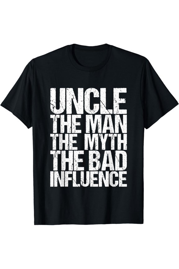 Mens Tshirts Funny Sayings Uncle The Man T-Shirt