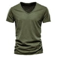thumbnail image 1 of Mens Tshirts Lightweight V Neck Short Sleeve Smooth T Shirt Classic Fit Casual Solid Color T Shirts for Men, 1 of 2