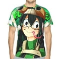 thumbnail image 1 of Mens Tsuyu Asui 3d Print T-Shirt Crewneck Short Sleeve Tee Shirt, 1 of 7