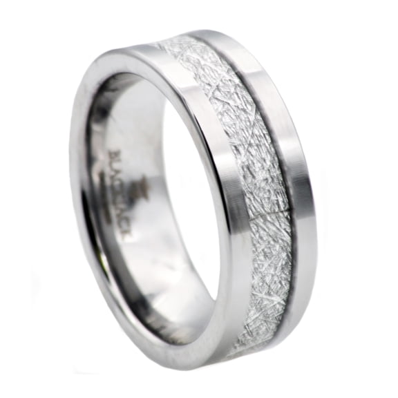 Mens Tungsten Band Ring In Stainless Steel.
