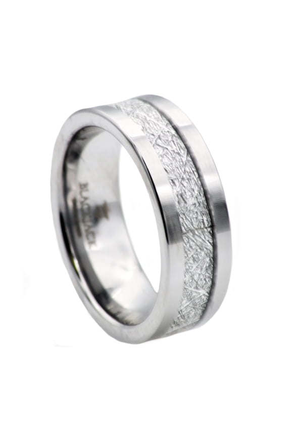 Mens Tungsten Band Ring In Stainless Steel.