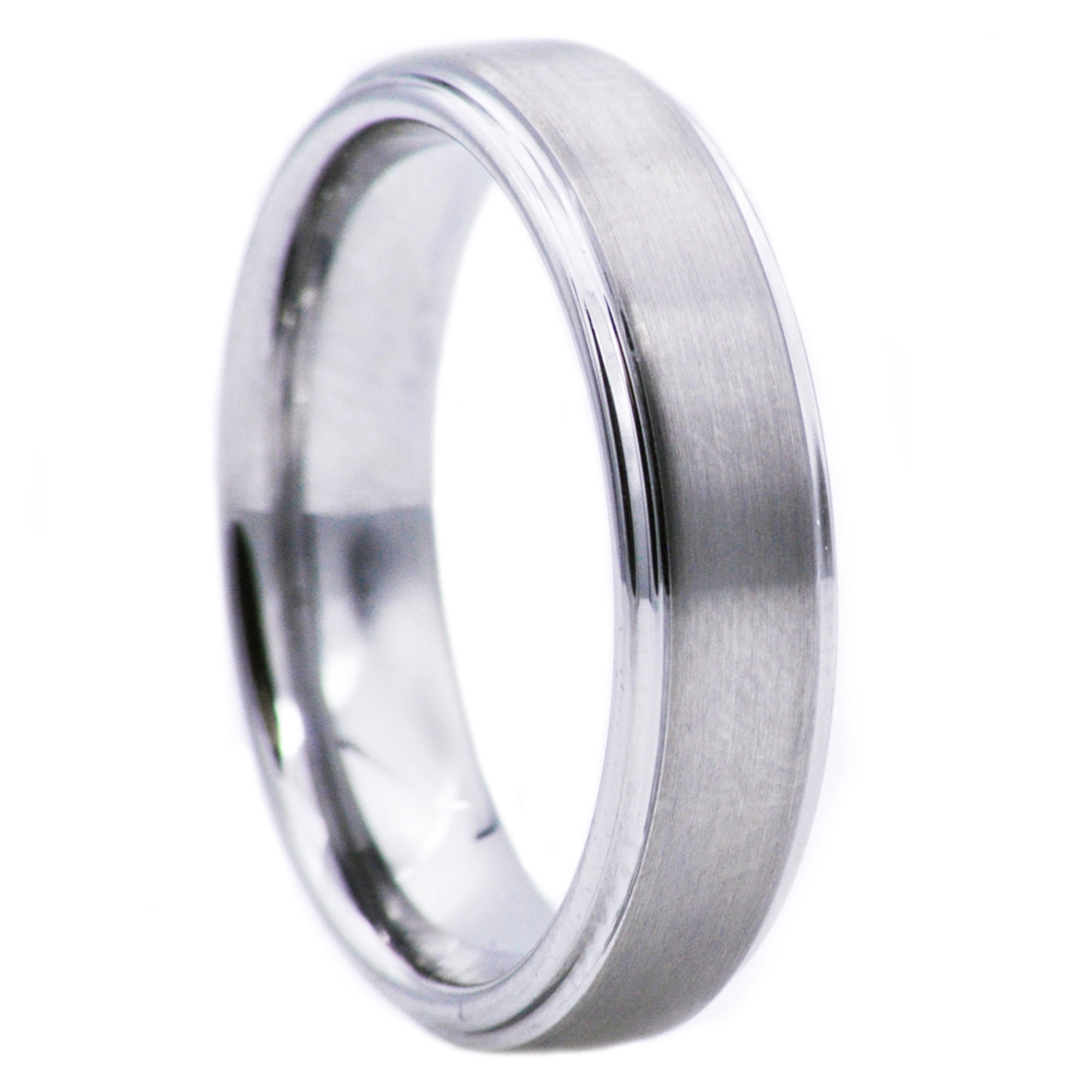 Mens Tungsten Fancy Band Ring