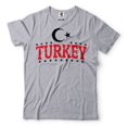 thumbnail image 1 of Mens Turkey Patriotic Shirt Turkish Shirt Turkey Country Logo Symbol Shirts Turkey Unisex Tee (X-Large Grey), 1 of 6