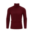 thumbnail image 1 of Mens Turtleneck Sweaters Long Sleeve Slim Fit Ribbed Knit Thermal Pullover Sweater, 1 of 9