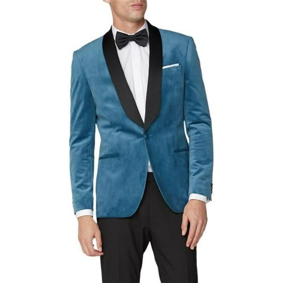 Mens Tuxedo Blazer Men Blue Wedding Party wear Slim Fit Jacket Coat 