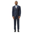 thumbnail image 1 of Mens Tweed 3 Piece Suit Set Hybrid Fit Notch Lapel Jacket Vest and Dress Pants, 1 of 4