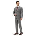 thumbnail image 1 of Mens Tweed 3 Piece Suit Set Hybrid Fit Notch Lapel Jacket Vest and Dress Pants, 1 of 4