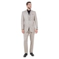 thumbnail image 1 of Mens Tweed 3 Piece Suit Set Hybrid Fit Notch Lapel Jacket Vest and Dress Pants, 1 of 4