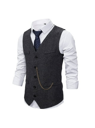 Mens Tweed Vest