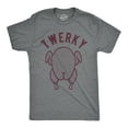 thumbnail image 1 of Mens Twerky T Shirt Funny Thanksgiving Twerking Dance Turkey Day Dinner Graphic Novelty Tee Graphic Tees, 1 of 7