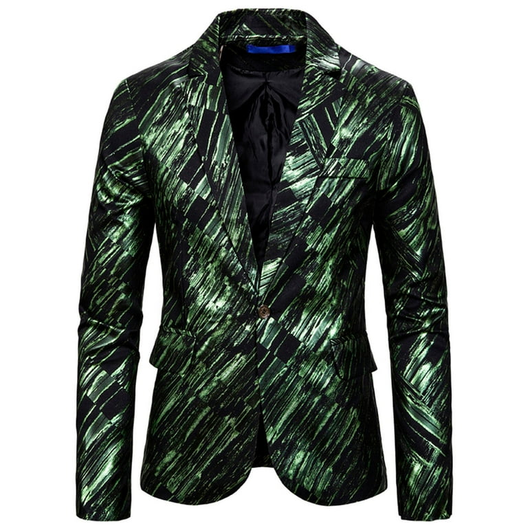 Mens Two Button Lapel Blazer Jacket Lightweight Slim Suit Blazer Jacket Casual Suit Jacket Walmart