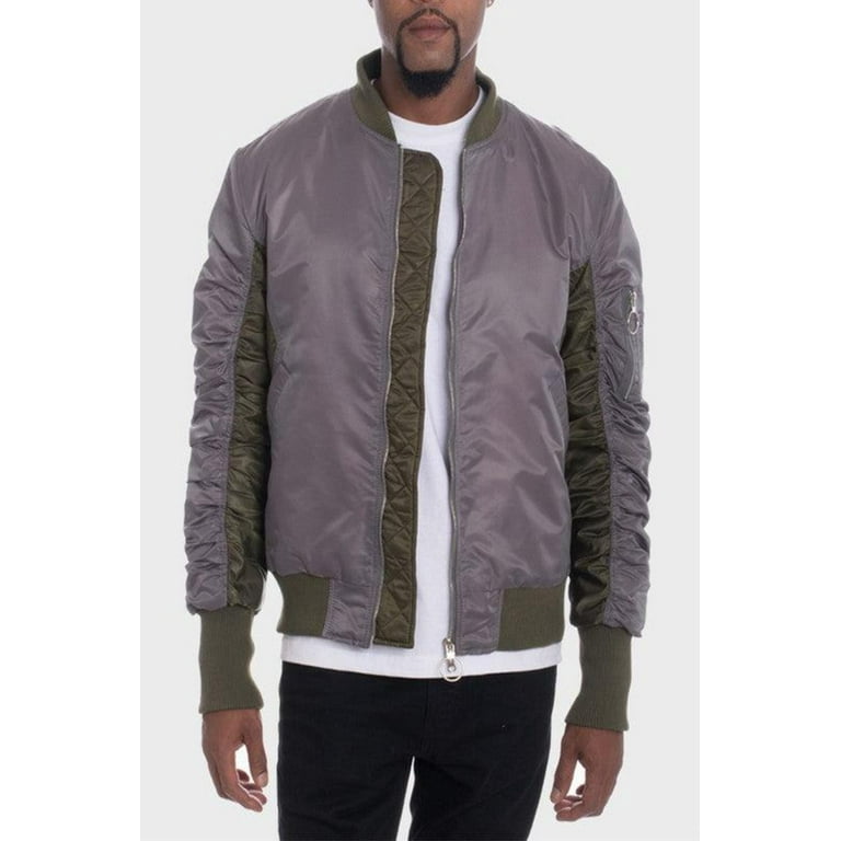 Two color bomber jacket on sale