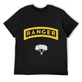 thumbnail image 1 of Mens U.S Army Ranger Airborne Veteran Vintage, Veterans Day Gift T-Shirt Black XL, 1 of 5