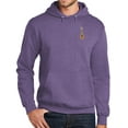 thumbnail image 1 of Mens UKULELE UKE Patch Hoodie Sweatshirt, Small Heather Purple, 1 of 3
