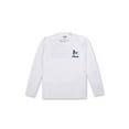 thumbnail image 1 of Mens UPF 30+ Rashguard Swim Tee Long Sleeve Running Shirt Swimwear Swim Shirts with Design, White/Navy (UPF 30+), Size: L, Endless Summer, 1 of 2