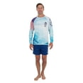 thumbnail image 1 of Mens UPF 50+ Rashguard Swim Tee Long Sleeve Running Shirt Swimwear Swim Shirts, Marlin Fish, Size: M, Uzzi Active Wear, 1 of 3
