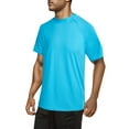 thumbnail image 1 of Mens UPF 50+ Short Sleeve Swim Shirt - Rash Guard for Surfing/Hiking/Workout, Quick-Dry Sun Protection, 1 of 4