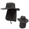 thumbnail image 1 of Mens UPF 50 Sun Protection Cap Wide Brim Fishing Hat with Neck Flap, 1 of 5