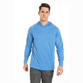 thumbnail image 1 of Mens UPF 50+ Sun Protection Long Sleeve Fishing Hoodies for Hiking Running Cycling, 1 of 9