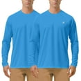 thumbnail image 1 of Mens UPF 50+ UV Sun Protection Shirts Outdoor Long Sleeve SPF Rash Guard for Fishing Hiking Swimming Running, 1 of 5