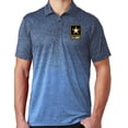 thumbnail image 1 of Mens US Army Emblem Premium Polo Shirt - Carolina Blue/True Navy, Extra-Small, 1 of 2
