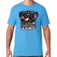 thumbnail image 1 of Mens US Army Patriotic Eagle T-shirt, 3XL Aqua Blue, 1 of 2
