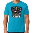 thumbnail image 1 of Mens US Army Patriotic Eagle T-shirt, Small Cali Blue, 1 of 2