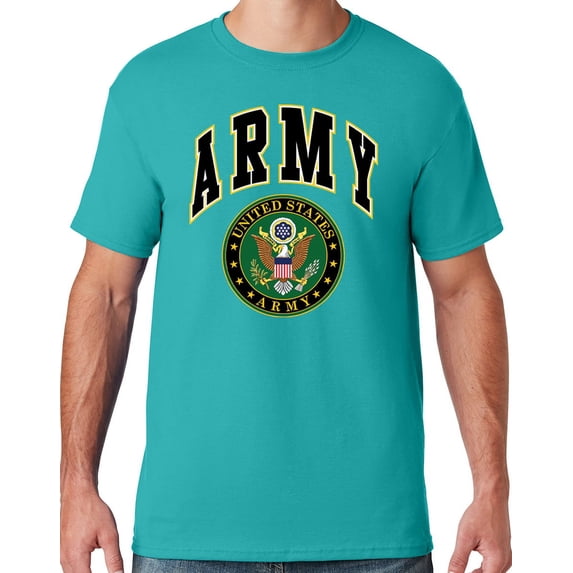 Mens US Army Seal T-shirt, 2XL Jade