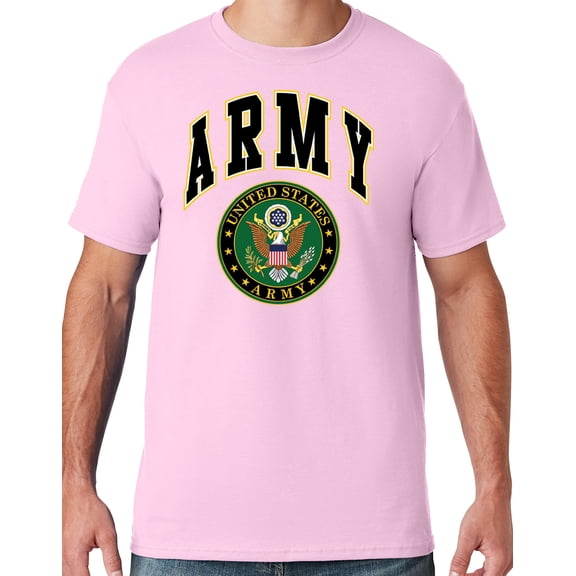 Mens US Army Seal T-shirt, 3XL Classic Pink