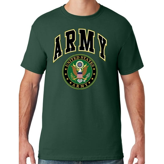 Mens US Army Seal T-shirt, 3XL Forest Green