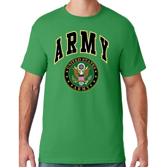 Mens US Army Seal T-shirt, Large Kelly Green