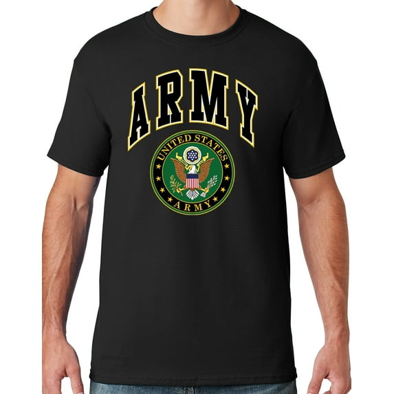 Mens US Army Seal T-shirt, XL Black