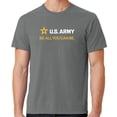 thumbnail image 1 of Mens US Army Strip White Tee Shirt, Small Pewter Grey, 1 of 3