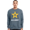 thumbnail image 1 of Mens US United States Army Logo Fleece Sweatshirt, Small Heather Slate Blue, 1 of 4
