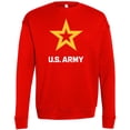 thumbnail image 1 of Mens US United States Army Logo Fleece Sweatshirt, XL Poppy Red, 1 of 4