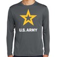 thumbnail image 1 of Mens US United States Army Moisture-Wicking Long Sleeve T-shirt, 3XL Iron Gray, 1 of 5