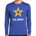 thumbnail image 1 of Mens US United States Army Moisture-Wicking Long Sleeve T-shirt, Medium True Royal Blue, 1 of 5