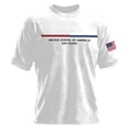 thumbnail image 1 of Mens USA 250 Years Patriotic Short Sleeve T-Shirt, Crew Neck American Flag Embroidered Casual Tee for Independence Day Daily Wear(White,XXXL), 1 of 4