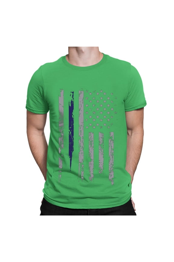 Mens USA Flag Tee Shirts 4th of July American Flag United States US Patriotic T-Shirts Muscle Freedom Graphic Tops