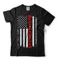 thumbnail image 1 of Mens USA Patriotic T-shirt Father's Day Dad T-Shirt Best Dad Ever Flag T-Shirt Dad Birthday Tee (Small Black), 1 of 6