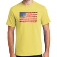 thumbnail image 1 of Mens USA Pledge of Allegiance Cotton Tee Shirt, 4XL Yellow (TALL SIZE), 1 of 5
