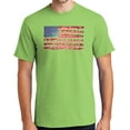thumbnail image 1 of Mens USA Pledge of Allegiance Cotton Tee Shirt, Large Lime Green (TALL SIZE), 1 of 5