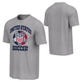 thumbnail image 1 of United States Men's National Team USMNT USA Men's Gray Soccer Ball Tee, 1 of 3